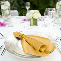 Rond de serviette en métal européen Décoration de table de mariage Rond de serviette de mariage d'hôtel