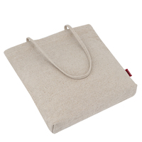 Sac écologique en lin naturel robuste, sac fourre-tout pour courses, en lin, naturel, sac à bandoulière de transport pour épicerie, 100%