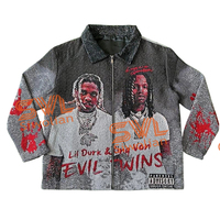 Veste zippée de basketball Anime, sweat-shirt jacquard, pull tapisserie grande taille, manteau, veste tapisserie personnalisée pour homme