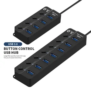 New Products USB Hub 3.0 5gbps 4 Ports Splitter Adapter Super Speed High Quality Computer Peripherals 7 Port USB Hub