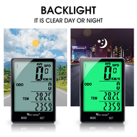 Computadora Inalámbrica para Bicicleta con Pantalla Retroiluminada Grande, Velocímetro Impermeable, Pantalla en Inglés para Entrenamiento de Ciclismo en Bicicletas de Montaña