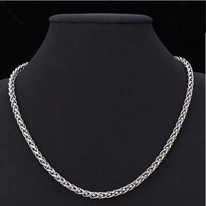 Collar de Cadena de Acero Inoxidable de 3, 4, 5, 6, 7 y 8 mm para Mujer, Cadena para Clavícula, Uso Diario, Regalo, Joyería - Product Image 4
