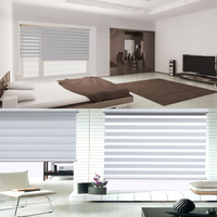 Store Enrouleur Intelligent Zebra Sur Mesure WiFi Tuya Zigbee avec Télécommande via App, Batterie Rechargeable, Installation Sans Câblage