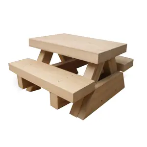 Mesa alimentadora de ardilla Mesa de picnic de ardilla de madera duradera para jardín