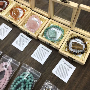 Wholesale Natural <b>Crystal</b> Raw Stone <b>Crystal</b> Bracelet Kt for Healing Gift Box - Product Image 1