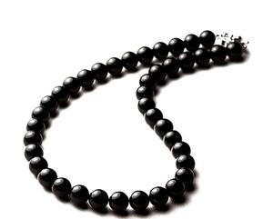 Collar de Hombre con Piedra de Ónix Negro, Hecho a Mano, para la Felicidad - Product Image 1
