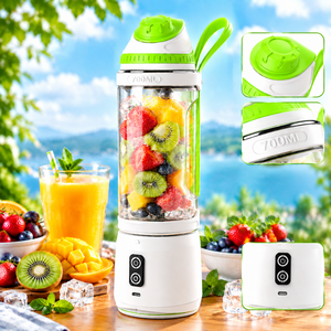 Licuadora Portátil Eléctrica Personalizada con Logotipo al por Mayor, Mini Licuadora para Smoothies, OEM/ODM, Licuadora Recargable USB de Viaje - Product Image 1