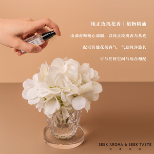 Heshes Hydrangea <b>Reed</b> <b>Diffuser</b> Glass Long Lasting Aromatic Home Decor Gift All Season - Product Image 2