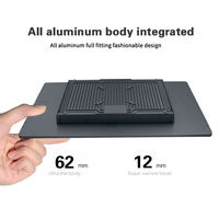 PC de panel industrial sin ventilador de aluminio de 15 pulgadas Pantalla táctil capacitiva I5 Linux OS IP65 Computadora industrial todo en uno en stock