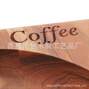 ถาดเสิร์ฟไม้ Minchuang ถาดไม้เนื้อแข็งสำหรับกาแฟ ชา ขนม จานอเนกประสงค์สำหรับครัว ใช้ในบ้าน - Product Image 3