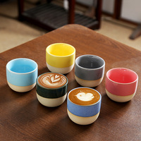 Tasse à café expresso en céramique arabe de 150 ml, meilleure vente, tasse à latte en argile