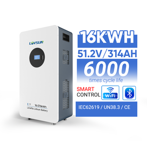 Lovsun 6000 Cycle Times 51.2v 314ah 15kwh Hybrid off Grid Solar Battery for Home <b>Energy</b> <b>Storage</b> <b>System</b> LFP Battery with Wheels - Product Image 2