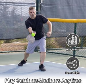 ลูกบอลพิคเกิลบอลโฟมเงียบเป็นมิตรกับสิ่งแวดล้อม4.5ซม. สำหรับฝึกในร่มกลางแจ้งลดเสียงรบกวนสำหรับการฝึกเทนนิสเพื่อช่วงที่เงียบกว่า - Product Image 3