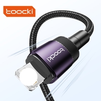Kabel Pengisi Daya Toocki Special Offer PD27W 480Mbps Transfer USB-C ke iPhone Data Sync Desain Kepang untuk Penggunaan Kantor