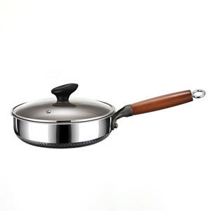Ollas y Sartenes <span class=keywords><strong>Modernas</strong></span> <span class=keywords><strong>de</strong></span> Titanio con Diseño <span class=keywords><strong>de</strong></span> Panal, 3-4L, para Cocina <span class=keywords><strong>de</strong></span> <span class=keywords><strong>Gas</strong></span> e Inducción, para Hoteles - Product Image 3