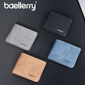 Portefeuille fin pour homme Baellerry, en cuir véritable marron, pour un usage quotidien - Product Image 3