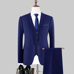 <span class=keywords><strong>Traje</strong></span> de 3 Piezas <span class=keywords><strong>para</strong></span> <span class=keywords><strong>Hombre</strong></span>, Corte Slim, Talla Asiática, Chaqueta + Chaleco + Pantalones, Estilo Coreano, <span class=keywords><strong>para</strong></span> Bodas, Negocios y Eventos Formales, 2025 - Product Image 3