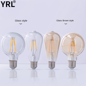 Cổ điển <span class=keywords><strong>LED</strong></span> bóng đèn dây tóc <span class=keywords><strong>ST64</strong></span> Edison bóng đèn, <span class=keywords><strong>E27</strong></span> rõ ràng Glass, 6 Wát trắng ấm 360lm, cho cafe trang trí nội thất chiếu sáng - Product Image 2