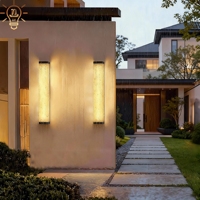 Appliques murales extérieures modernes en aluminium LED IP65, éclairage mural extérieur, éclairage de façade de maison extérieur pour jardin