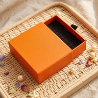 Boîte de rangement pour bijoux écologique et réutilisable, en carton, avec tiroir et papier couché, pour colliers, bagues et boucles d'oreilles.
