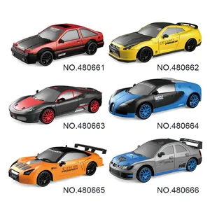 1/24 Hochgeschwindigkeits-Rennwagen 2,4 GHz fern gesteuertes Spielzeug 4WD Mini RC Car Drift mit Licht