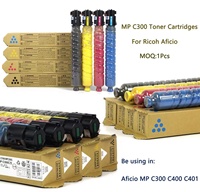 Cartouches de toner couleur compatibles MPC300 pour copieurs Ricoh Aficio MPC300 400 401, haute capacité, directement de l'usine