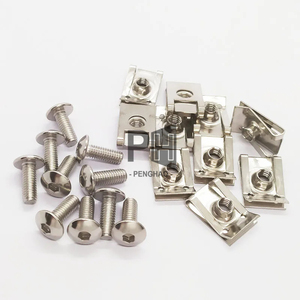 M6/M5/M4 Edelstahl U-Typ-Clips-Faden 5 mm 6 mm 4 mm Schilf-Knötze und Bolzen Schrauben für Auto Motorrad Scooter ATV-Clip-Knötze - Product Image 6