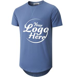 Vente en gros T-shirt uni pour homme 100% coton basique col rond en vrac logo personnalisé T-shirt de sport pour homme - Product Image 3