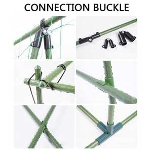 Fourniture en gros assurée de qualité de piquets de jardin en acier revêtus de plastique pour l'escalade - Product Image 3