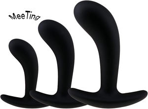 Weiches Silikon Anal Plug Dildo <span class=keywords><strong>Massage</strong></span> Stick Set 3-teilig Adult Erotic Anderes Geschlecht Männlich Weiblich Mastur batoren Butt Plug für Männer Frauen - Product Image 2
