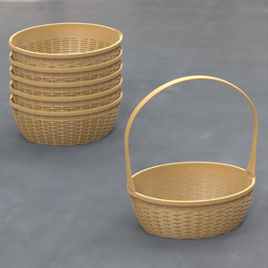 Corbeille de fruits en plastique PP anti-moisissure lavable et écologique B05S-H02 empilable et étanche pour l'emballage de vente au détail et l'utilisation quotidienne - Product Image 1