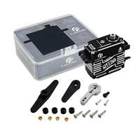 Flashhobby BLS3858MED Servo Digital Programable de 58KG con Super Torque, Sensor Magnético de 0.12 Segundos, Motor sin Escobillas a Prueba de Agua para Auto RC