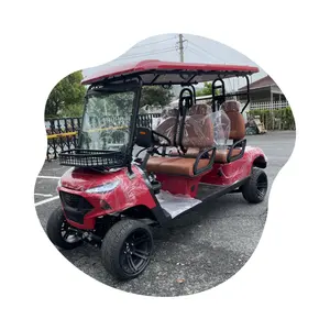 2024 New Model Multi-media 4 Seat 72v Lithium Battery AC Motor Electric Cart For Sale