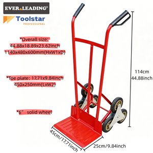 Chariot <span class=keywords><strong>de</strong></span> manutention industriel OEM robuste pour l'escalade des escaliers, capacité 550 lb, avec roues pleines <span class=keywords><strong>de</strong></span> 6 pouces pour la maison et la logistique - Product Image 3