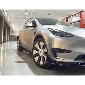 For Tesla <b>Model</b> Y Fast Car Side Skirt Lip Spoiler Extension Splitter Diffuser Guard For Tesla <b>Model</b> Y Fast 2019-2023 Body <b>Kit</b> - Product Image 3