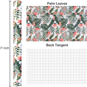 Palm Leaves Wrapping Paper Roll 47.23 Square Feet Hawaiian Tropical Floral Gift <b>Wrap</b> For Birthday Valentines Mothers Day - Product Image 4
