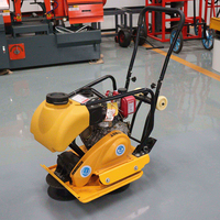 Compacteur à plaque vibrante 600*500MM avec support pour les mains, moteur essence haute puissance 30KN, pour le compactage du béton en construction