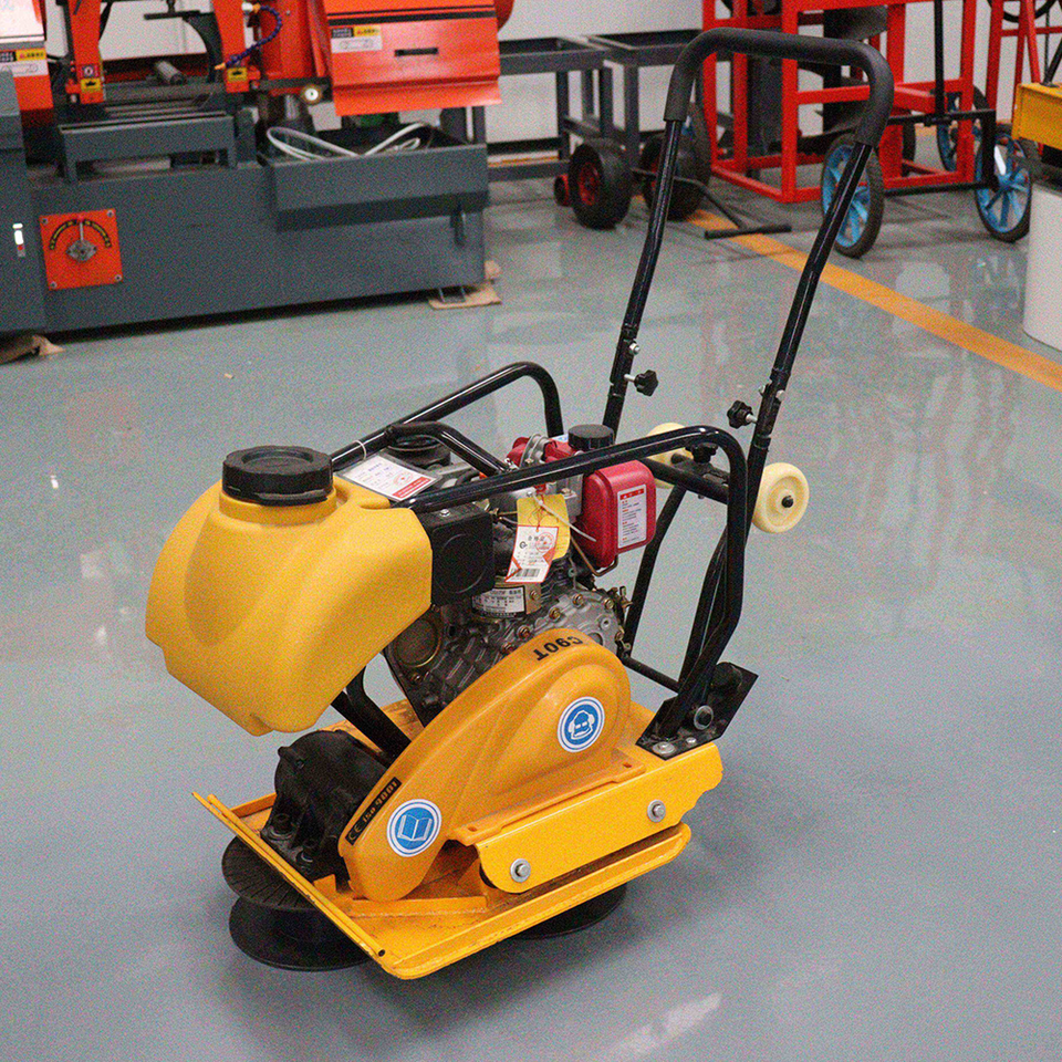 Hand Use Compaction Machine Hand Support 600*500MM Vibrator Plate Compactor 30KN Gasoline High ...