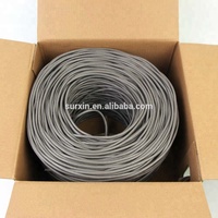 Kabel Cat5E UTP Berkualitas Tinggi 305m 1000ft Kabel Ethernet LAN Berinsulasi Cat 5e CCA 24AWG Kabel Komunikasi Jaringan