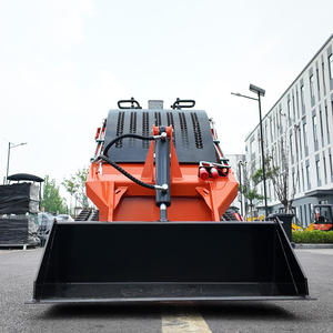 Mini chargeuse compacte avec accessoires en option : chargeuse compacte à chenilles avec broyeur, scie à roche, balayeuse, souffleuse à neige, tarière - Product Image 2