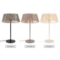 Lampe de table tressée populaire en gros pour l'Europe, décoration moderne pour la maison, lampe de chevet pour chambre et hôtel