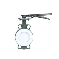 Anti-Corrosive Handle PTFE Seat Wafer Carbon Steel WCB Butterfly Valve