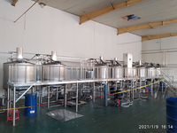 Volledig geautomatiseerde ambachtelijke bierbrouwerij productielijn van SUS304 roestvrij staal, 100L, 500L, 1000L, 5000L, 10000L