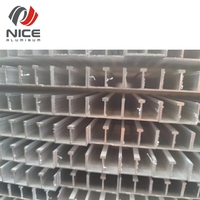 Profilé en aluminium en U personnalisé, électrophoretique, satiné brossé, pour balustrade de balcon en verre – Vente chaude