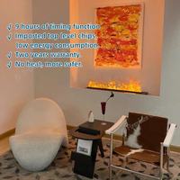 220v su buharı Opti Myst sis su buharı 3D Led yangın alevi etkisi buhar dekoratif alev elektrikli şömine