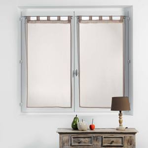 PAR DE CORTINAS RECTAS CON OJAS DE POLIÉSTER 60X160CM COLOR Arena - Product Image 1