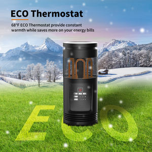 Calentador de espacio eléctrico de aire rápido portátil negro Fashional Mini EleABS + <span class=keywords><strong>ctronics</strong></span> con termostato ajustable - Product Image 2