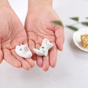 Chaton Forme Creative Cartoon En Céramique <span class=keywords><strong>Petit</strong></span> Lapin Baguettes Titulaire pour Hôtel <span class=keywords><strong>Restaurant</strong></span> - Product Image 1