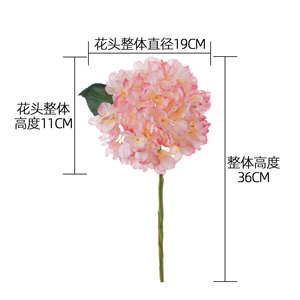 ดอกไฮเดรนเยียประดิษฐ์ CallaFloral ก้านเดี่ยว 33 กรัม โพลีเอสเตอร์ ตกแต่งภายในงานแต่งงาน งานฝีมือ - Product Image 4