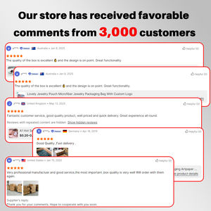 هدايا المجوهرات الفاخرة Becan-صناديق تخزين سوار خاتم قلادة صناديق هدايا من الورق المقوى مع شعار - Product Image 6